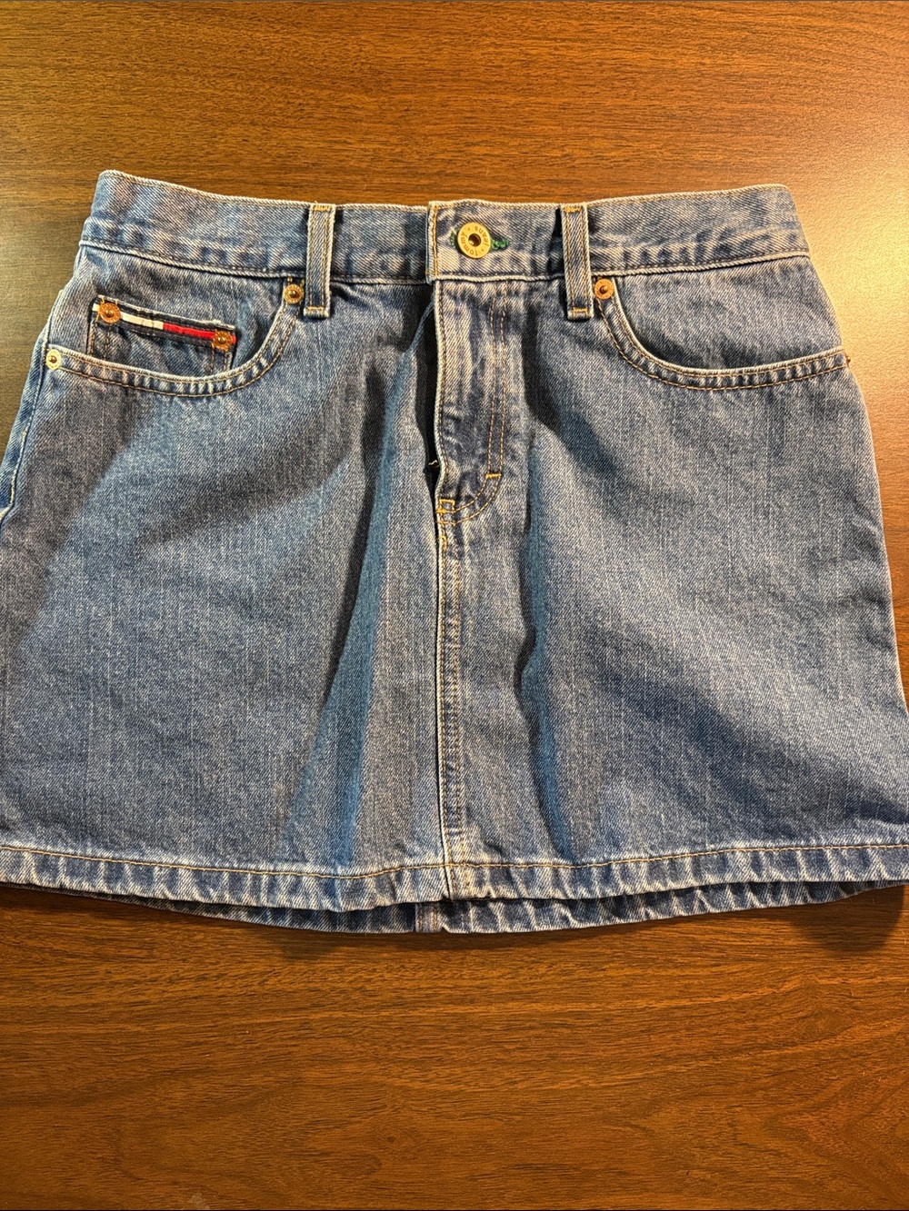 Tommy Hilfiger Light Blue Denim Mini Skirt